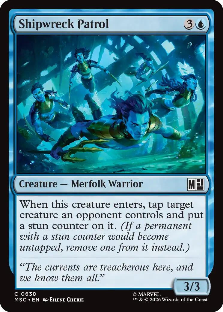 Image for Shipwreck Patrol (Commander: Marvel Super Heroes) (638) (MSC) - Magic: The Gathering