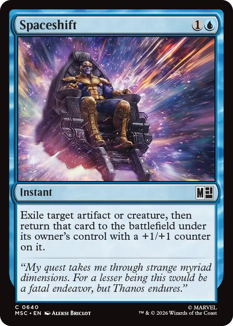 Image for Spaceshift (Commander: Marvel Super Heroes) (640) (MSC) - Magic: The Gathering