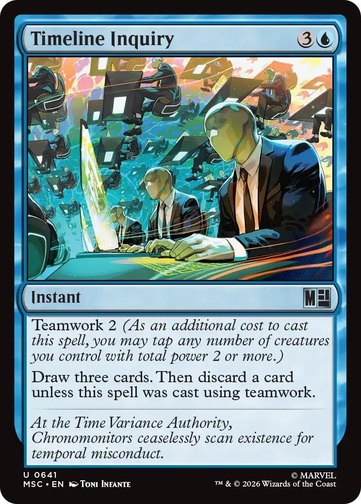 Image for Timeline Inquiry (Commander: Marvel Super Heroes) (641) (MSC) - Magic: The Gathering