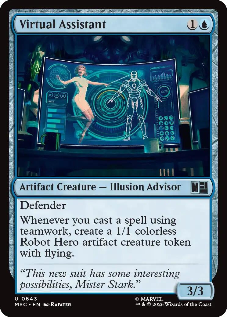 Image for Virtual Assistant (Commander: Marvel Super Heroes) (643) (MSC) - Magic: The Gathering