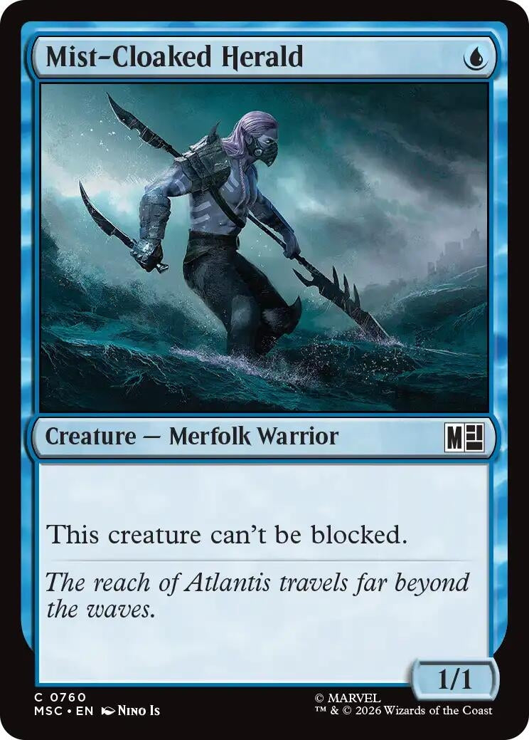Image for Mist-Cloaked Herald (Commander: Marvel Super Heroes) (760) (MSC) - Magic: The Gathering