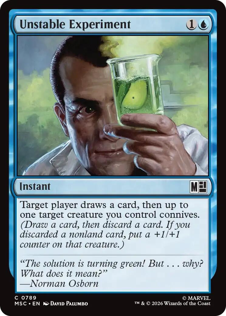 Image for Unstable Experiment (Commander: Marvel Super Heroes) (789) (MSC) - Magic: The Gathering