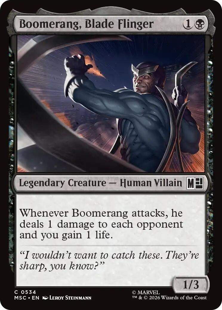 Image for Boomerang, Blade Flinger (Commander: Marvel Super Heroes) (534) (MSC) - Magic: The Gathering