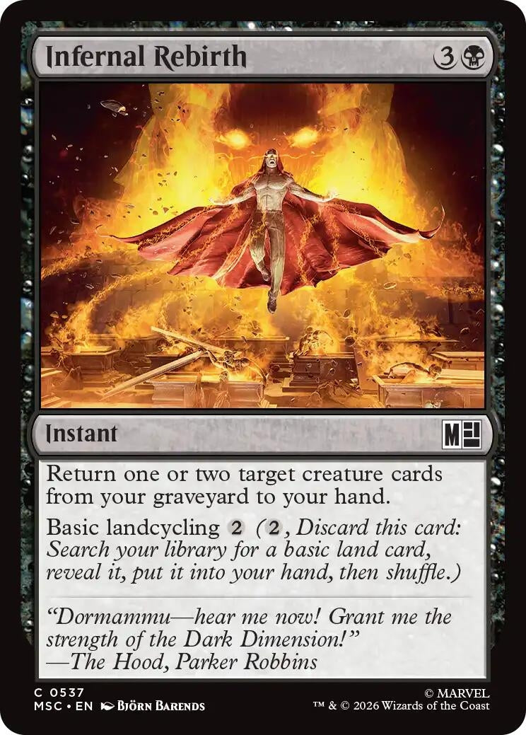 Image for Infernal Rebirth (Commander: Marvel Super Heroes) (537) (MSC) - Magic: The Gathering