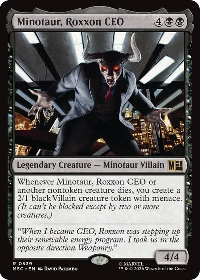 Minotaur, Roxxon CEO (Commander: Marvel Super Heroes) (539) (MSC)