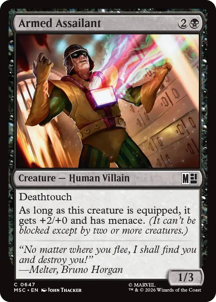 Image for Armed Assailant (Commander: Marvel Super Heroes) (647) - Magic: The Gathering