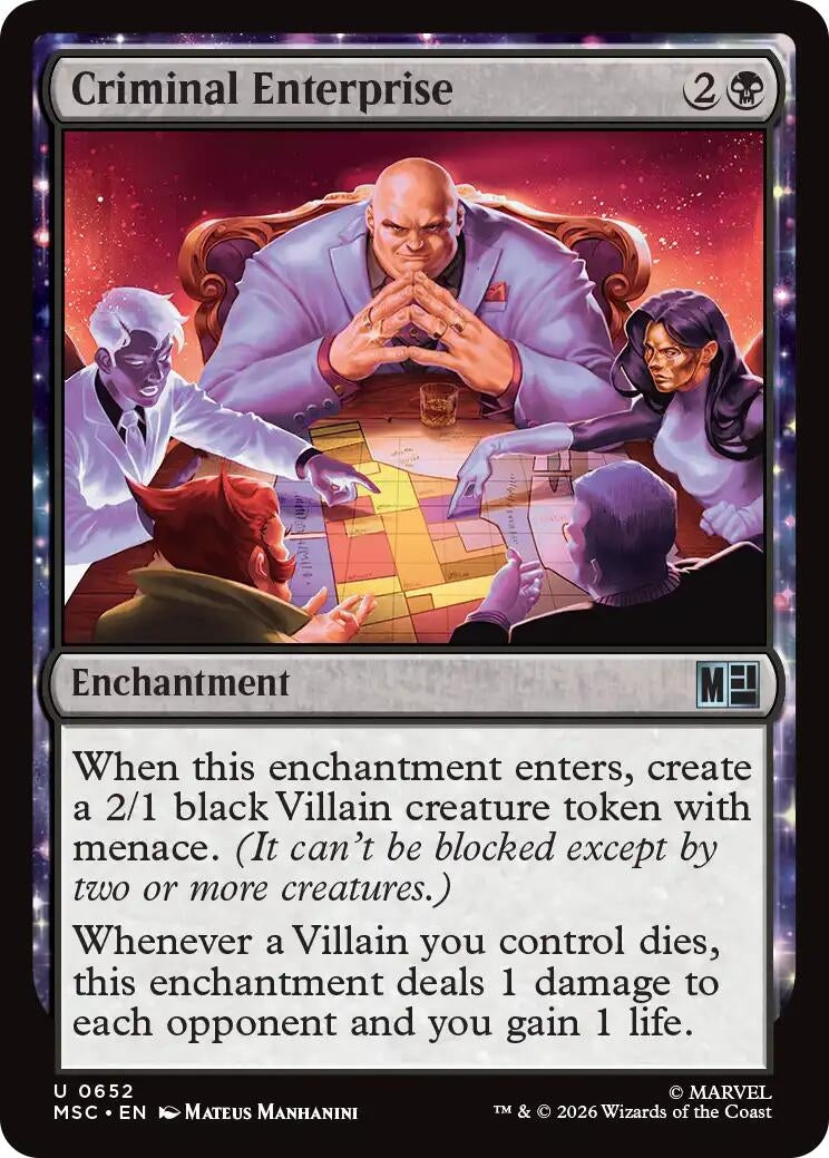Image for Criminal Enterprise (Commander: Marvel Super Heroes) (652) (MSC) - Magic: The Gathering