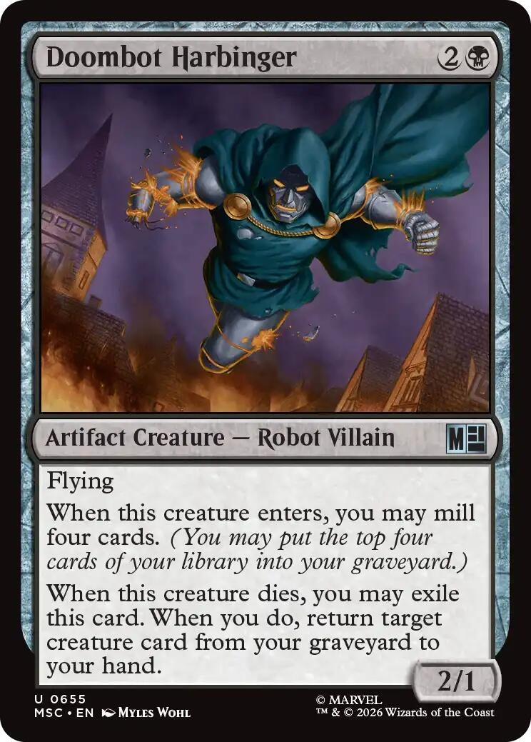 Image for Doombot Harbinger (Commander: Marvel Super Heroes) (655) (MSC) - Magic: The Gathering