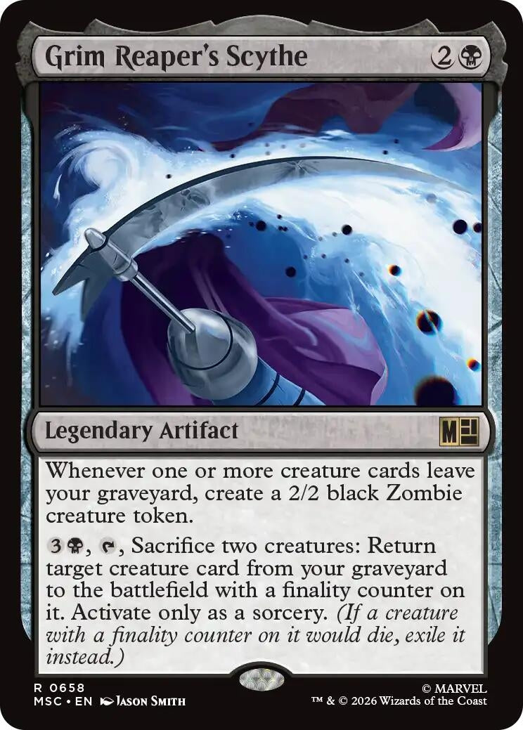 Image for Grim Reaper's Scythe (Commander: Marvel Super Heroes) (658) (MSC) - Magic: The Gathering