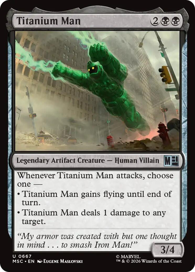 Image for Titanium Man (Commander: Marvel Super Heroes) (667) (MSC) - Magic: The Gathering