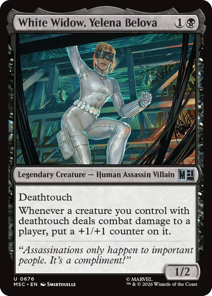 Image for White Widow, Yelena Belova (Commander: Marvel Super Heroes) (676) (MSC) - Magic: The Gathering