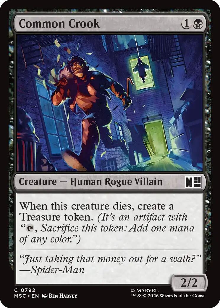 Image for Common Crook (Commander: Marvel Super Heroes) (792) (MSC) - Magic: The Gathering