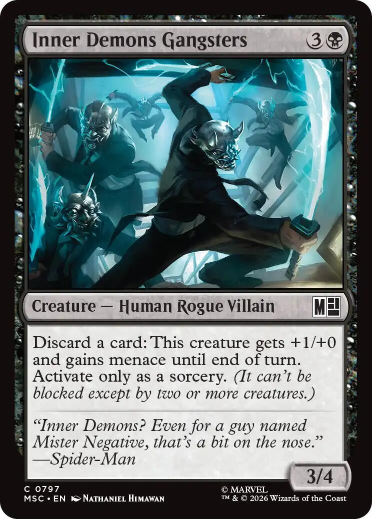 Image for Inner Demons Gangsters (Commander: Marvel Super Heroes) (797) (MSC) - Magic: The Gathering