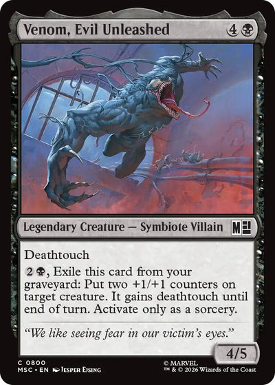 Venom, Evil Unleashed (Commander: Marvel Super Heroes) (800) (MSC)