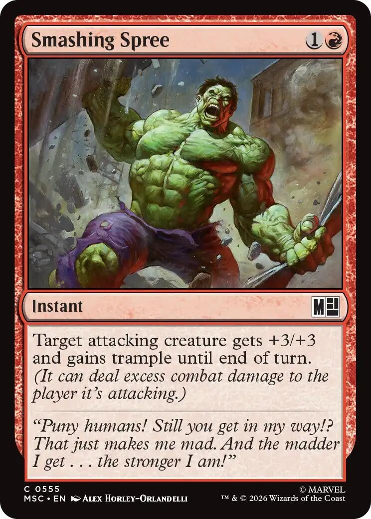 Image for Smashing Spree (Commander: Marvel Super Heroes) (555) (MSC) - Magic: The Gathering