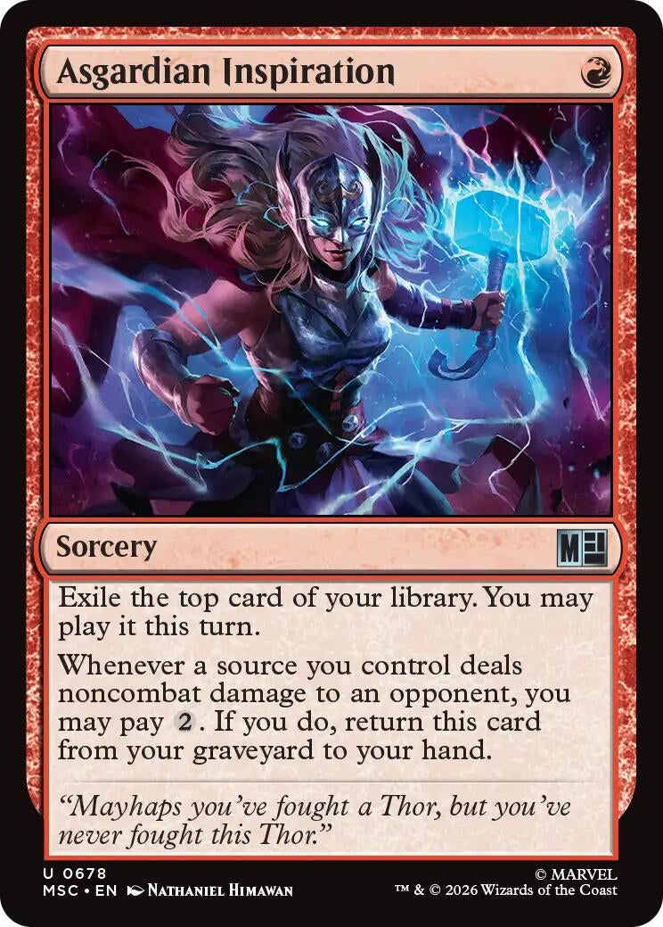 Image for Asgardian Inspiration (Commander: Marvel Super Heroes) (678) - Magic: The Gathering