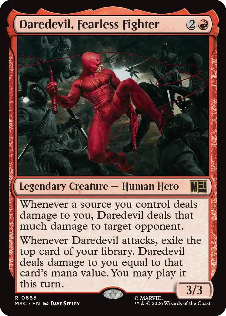 Image for Daredevil, Fearless Fighter (Commander: Marvel Super Heroes) (685) (MSC) - Magic: The Gathering