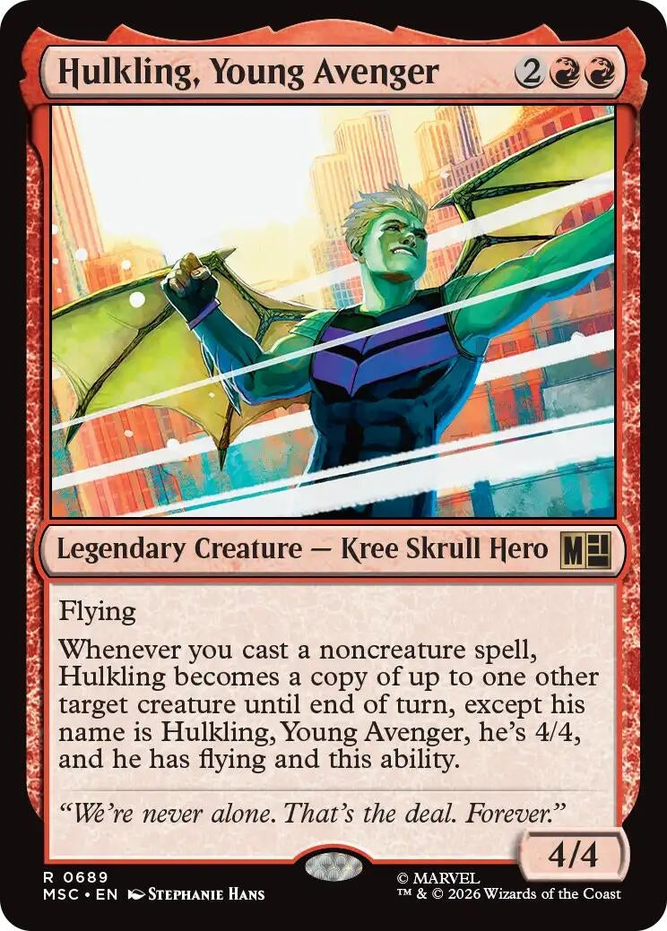 Image for Hulkling, Young Avenger (Commander: Marvel Super Heroes) (689) (MSC) - Magic: The Gathering