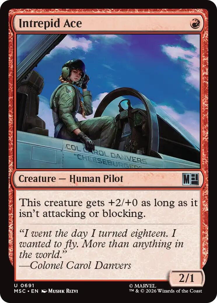 Image for Intrepid Ace (Commander: Marvel Super Heroes) (691) (MSC) - Magic: The Gathering