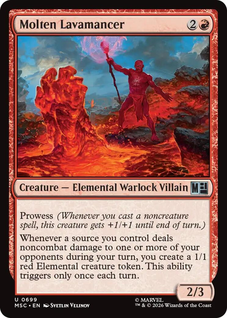 Image for Molten Lavamancer (Commander: Marvel Super Heroes) (699) (MSC) - Magic: The Gathering