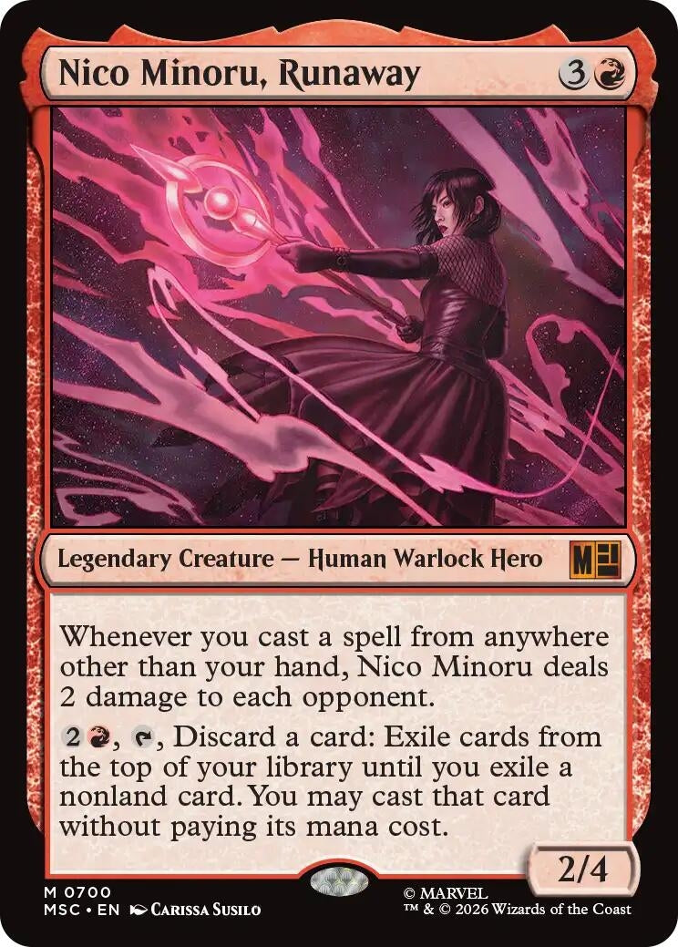 Image for Nico Minoru, Runaway (Commander: Marvel Super Heroes) (700) (MSC) - Magic: The Gathering