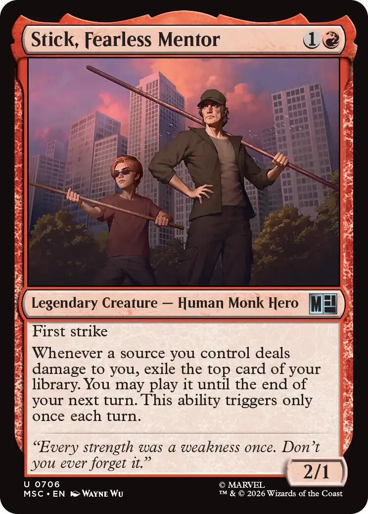 Image for Stick, Fearless Mentor (Commander: Marvel Super Heroes) (706) (MSC) - Magic: The Gathering