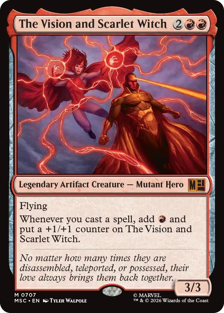 Image for The Vision and Scarlet Witch (Commander: Marvel Super Heroes) (707) (MSC) - Magic: The Gathering