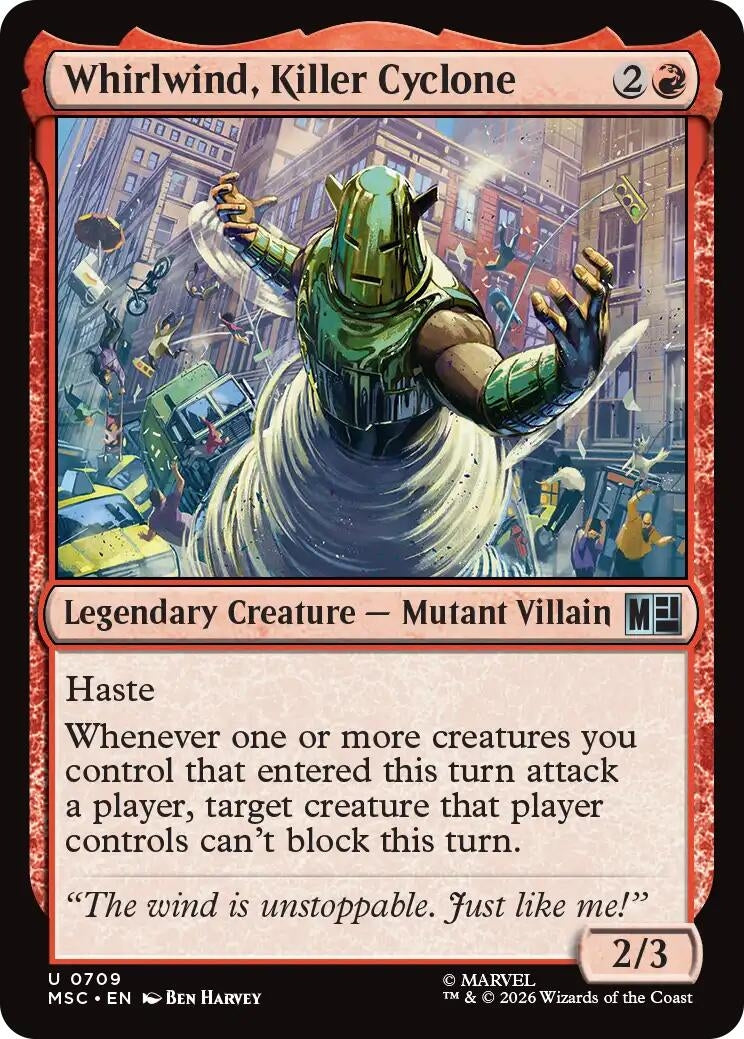 Image for Whirlwind, Killer Cyclone (Commander: Marvel Super Heroes) (709) (MSC) - Magic: The Gathering