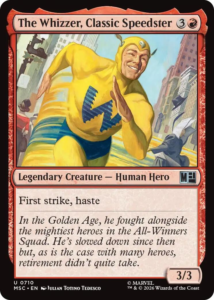 Image for The Whizzer, Classic Speedster (Commander: Marvel Super Heroes) (710) (MSC) - Magic: The Gathering