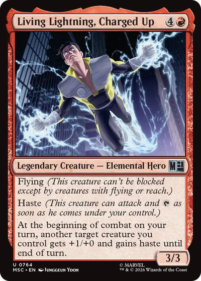 Living Lightning, Charged Up (Commander: Marvel Super Heroes) (764) (MSC)