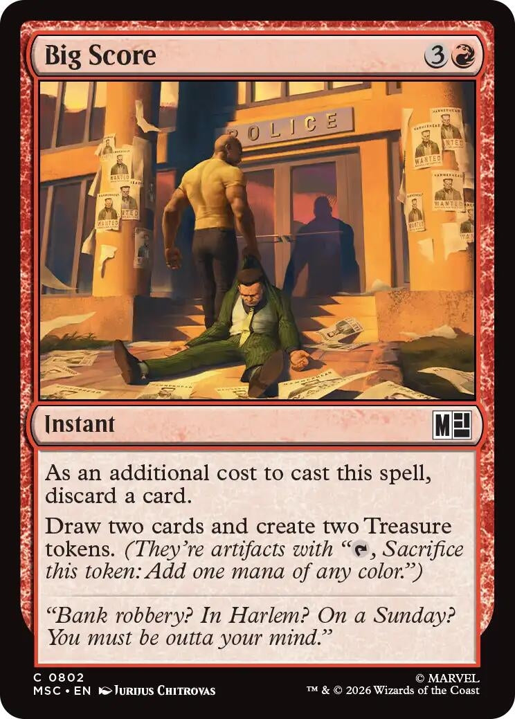 Image for Big Score (Commander: Marvel Super Heroes) (802) - Magic: The Gathering