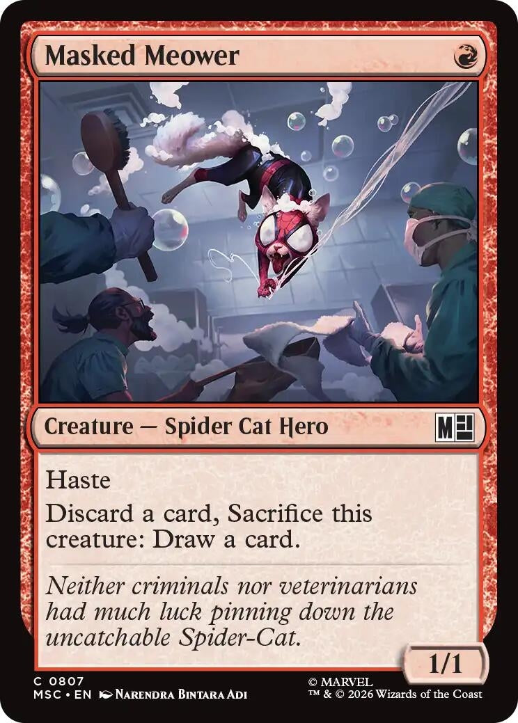 Image for Masked Meower (Commander: Marvel Super Heroes) (807) (MSC) - Magic: The Gathering