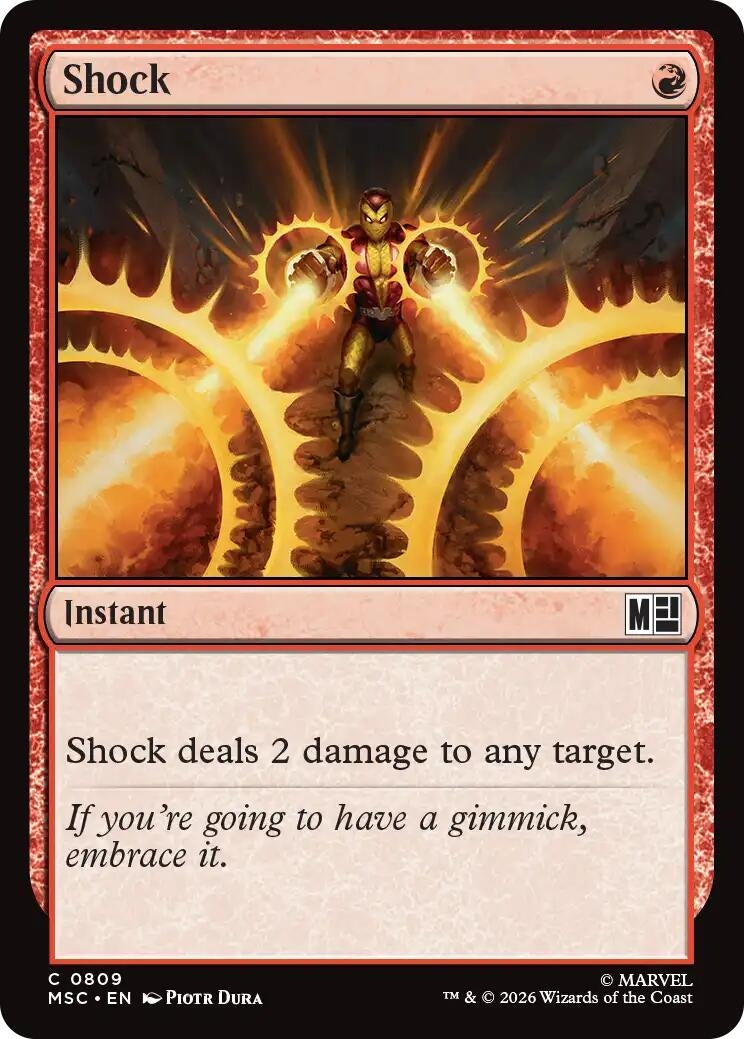 Image for Shock (Commander: Marvel Super Heroes) (809) (MSC) - Magic: The Gathering