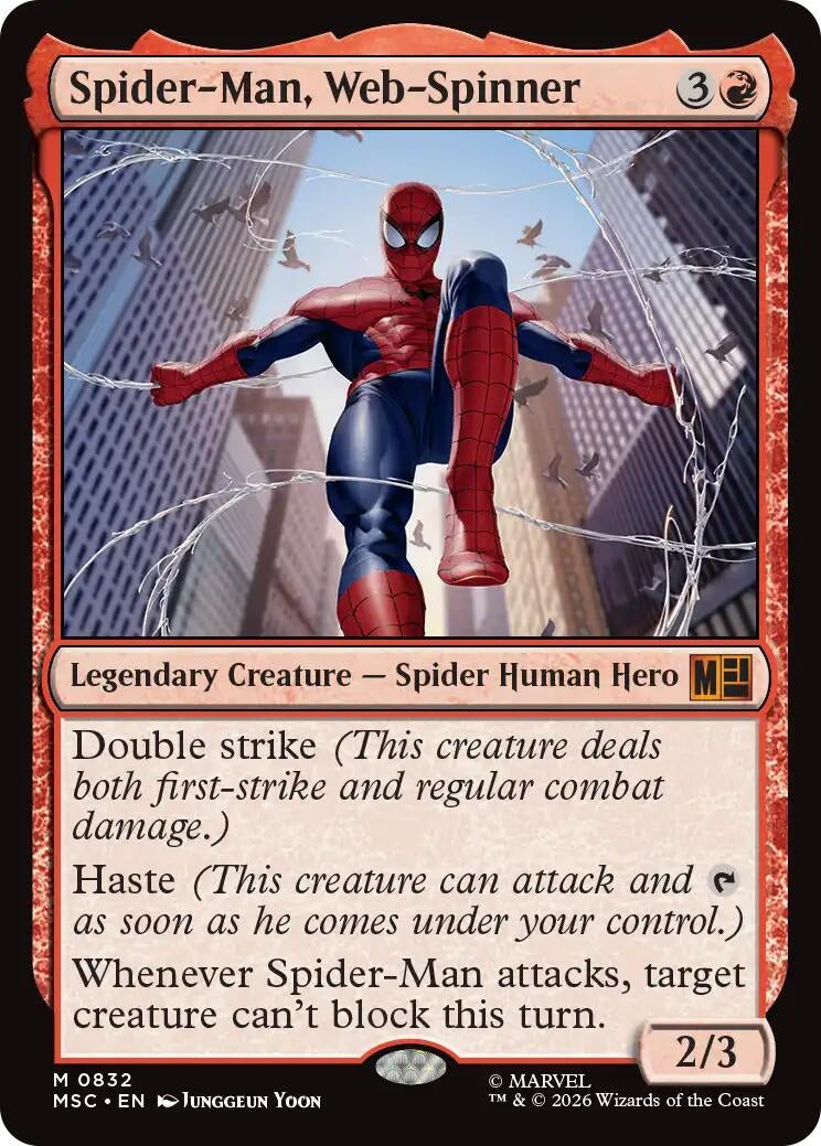 Image for Spider-Man, Web-Spinner (Commander: Marvel Super Heroes) (832) (MSC) - Magic: The Gathering
