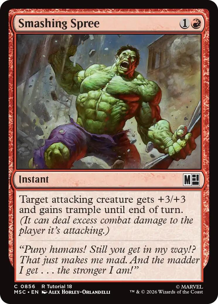 Image for Smashing Spree (0856) (Commander: Marvel Super Heroes) (856) (MSC) - Magic: The Gathering