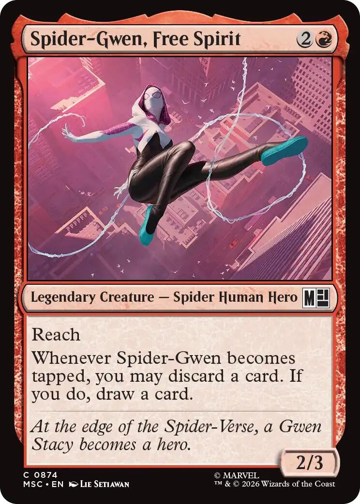Image for Spider-Gwen, Free Spirit (Commander: Marvel Super Heroes) (874) (MSC) - Magic: The Gathering