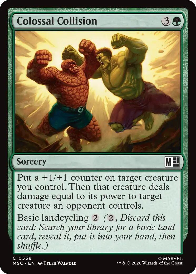 Image for Colossal Collision (Commander: Marvel Super Heroes) (558) (MSC) - Magic: The Gathering