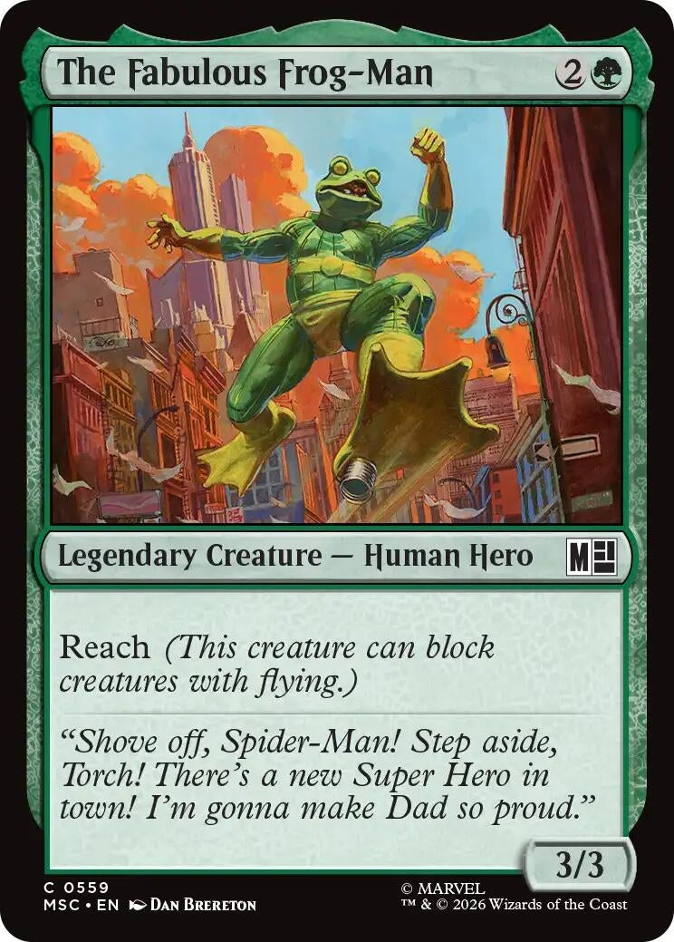 Image for The Fabulous Frog-Man (Commander: Marvel Super Heroes) (559) (MSC) - Magic: The Gathering