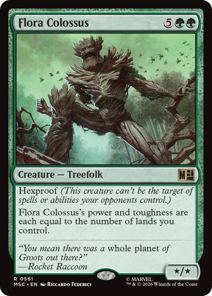 Image for Flora Colossus (Commander: Marvel Super Heroes) (561) (MSC) - Magic: The Gathering