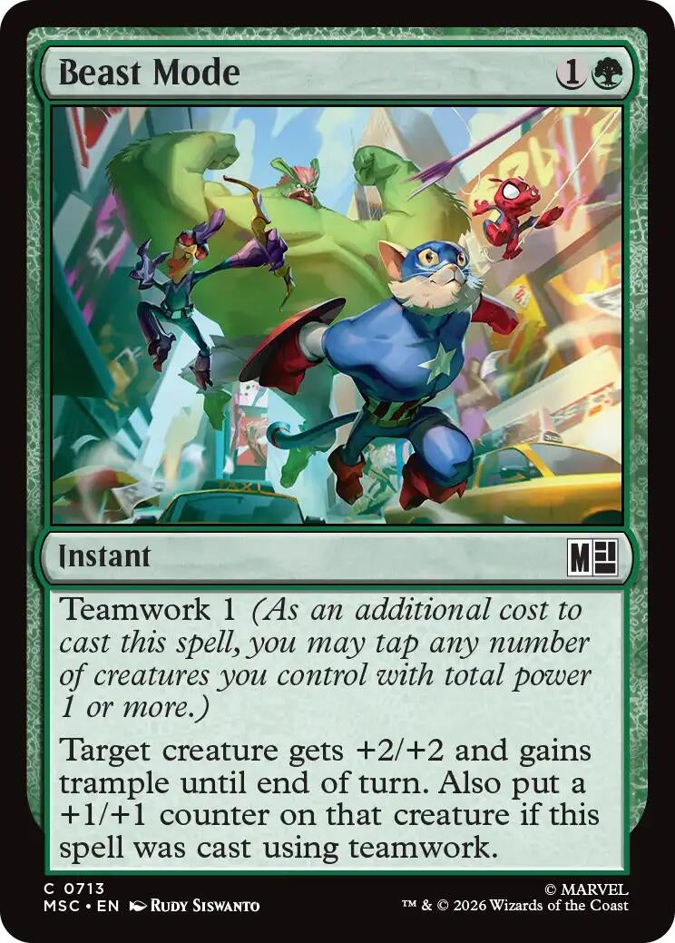 Image for Beast Mode (Commander: Marvel Super Heroes) (713) - Magic: The Gathering