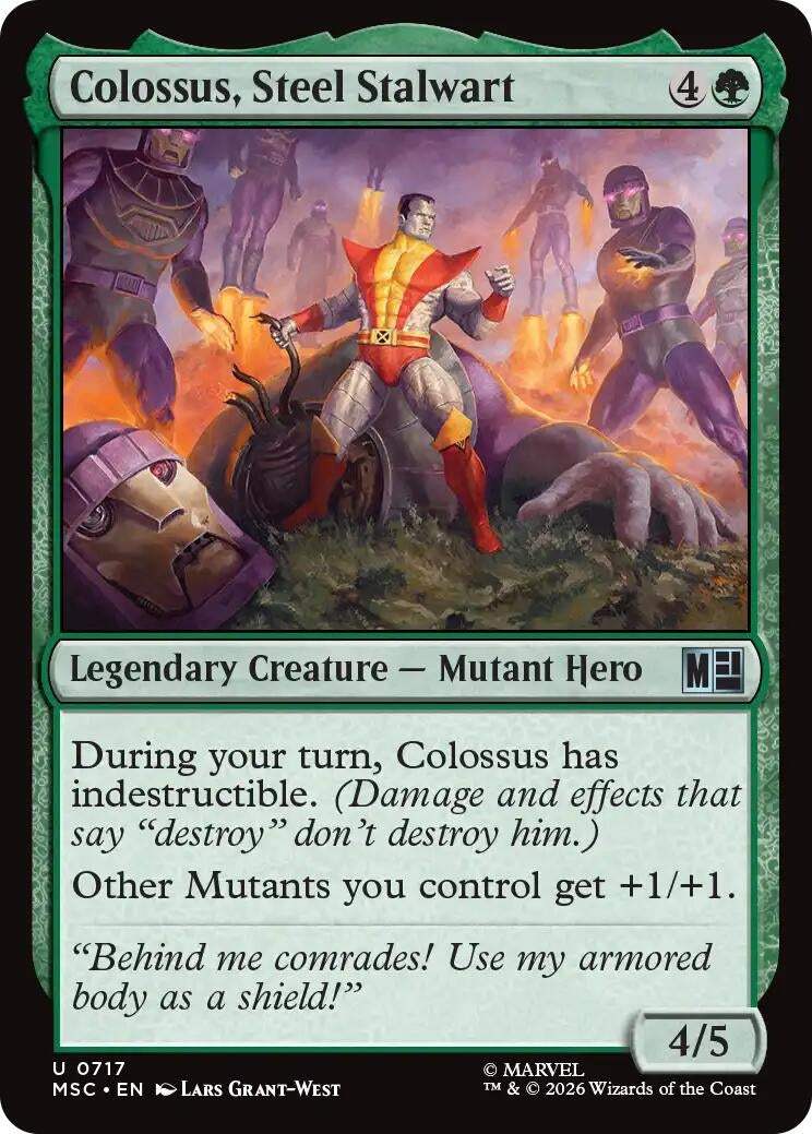 Image for Colossus, Steel Stalwart (Commander: Marvel Super Heroes) (717) (MSC) - Magic: The Gathering