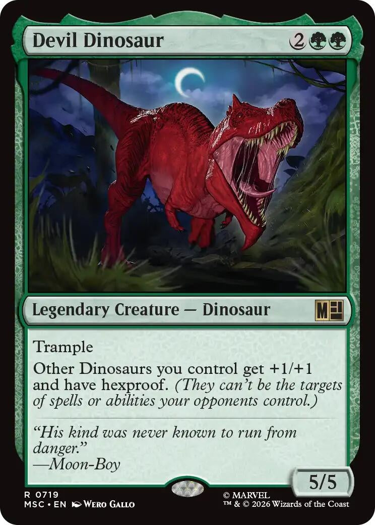 Image for Devil Dinosaur (Commander: Marvel Super Heroes) (719) (MSC) - Magic: The Gathering