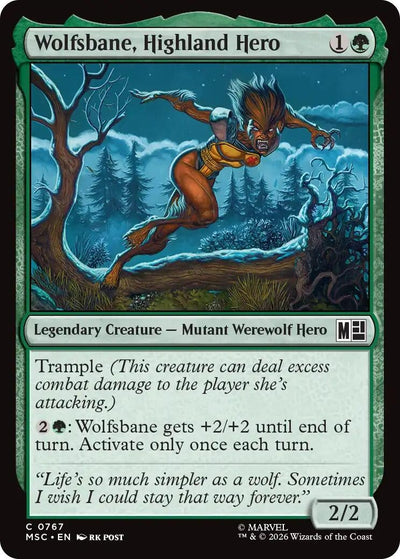 Wolfsbane, Highland Hero (Commander: Marvel Super Heroes) (767) (MSC)