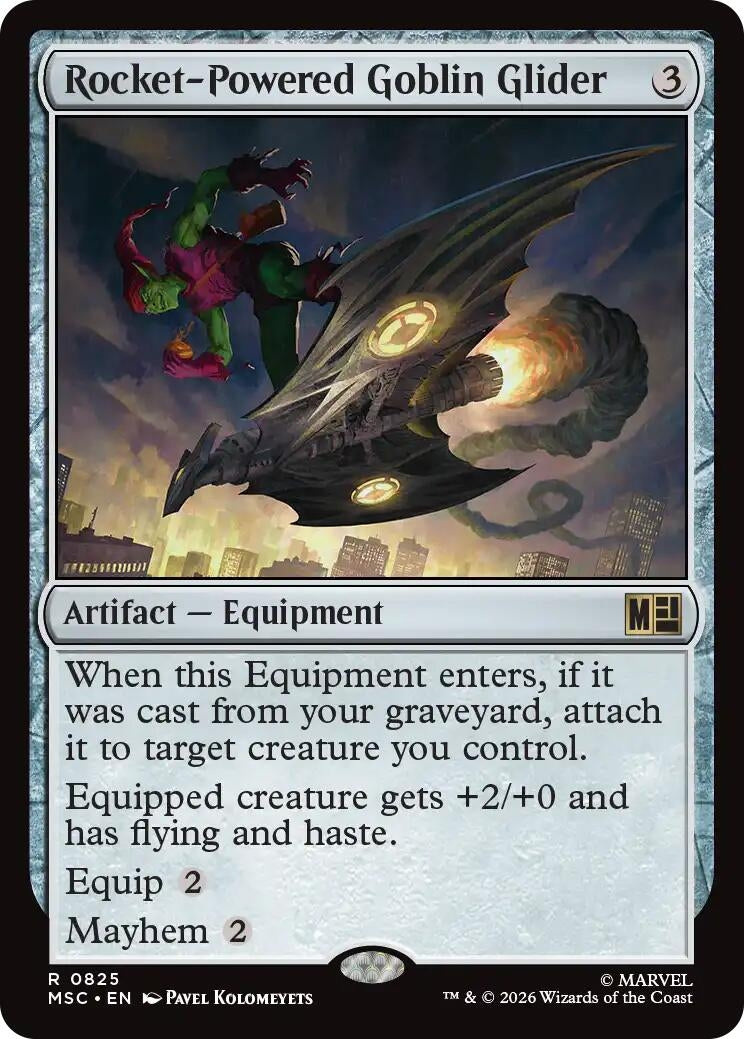 Image for Rocket-Powered Goblin Glider (Commander: Marvel Super Heroes) (825) (MSC) - Magic: The Gathering