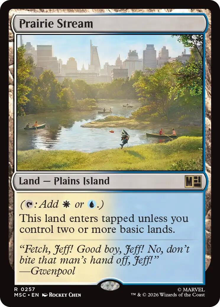 Image for Prairie Stream (Commander: Marvel Super Heroes) (257) (MSC) - Magic: The Gathering