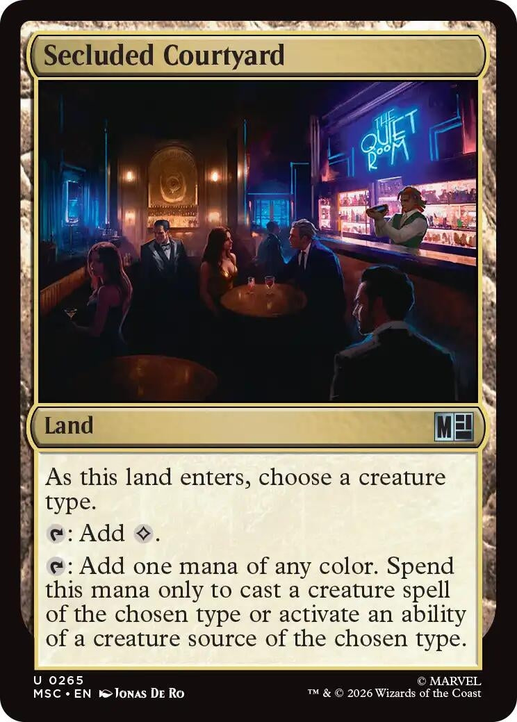 Image for Secluded Courtyard (Commander: Marvel Super Heroes) (265) (MSC) - Magic: The Gathering