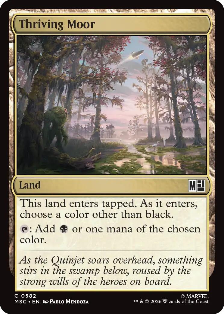 Image for Thriving Moor (Commander: Marvel Super Heroes) (582) (MSC) - Magic: The Gathering