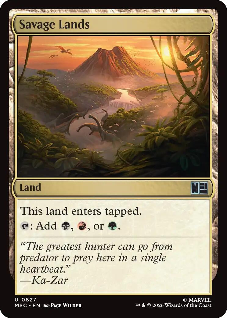Image for Savage Lands (Commander: Marvel Super Heroes) (827) (MSC) - Magic: The Gathering