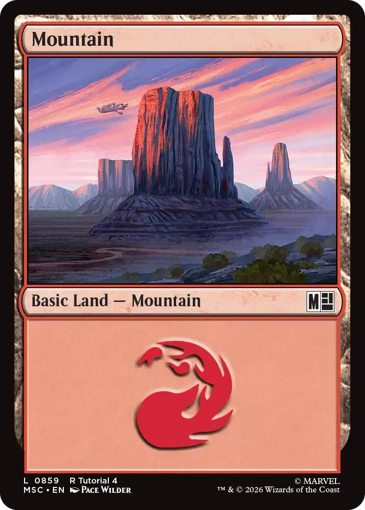Image for Mountain (0859) (Commander: Marvel Super Heroes) (859) (MSC) - Magic: The Gathering