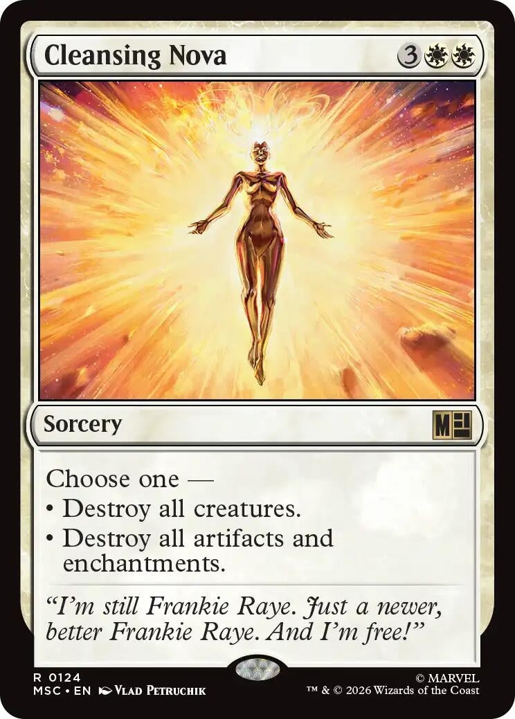 Image for Cleansing Nova (Surge Foil) (Commander: Marvel Super Heroes) (124) (MSC) - Magic: The Gathering